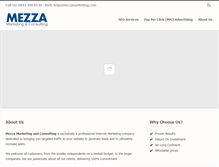 Tablet Screenshot of mezzamarketing.com